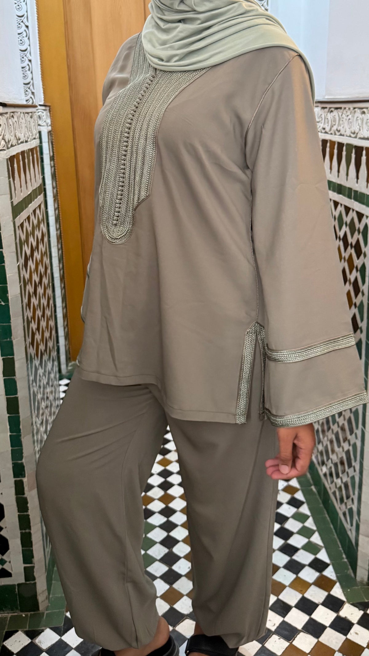 Ensemble Jabador Vert sauge
