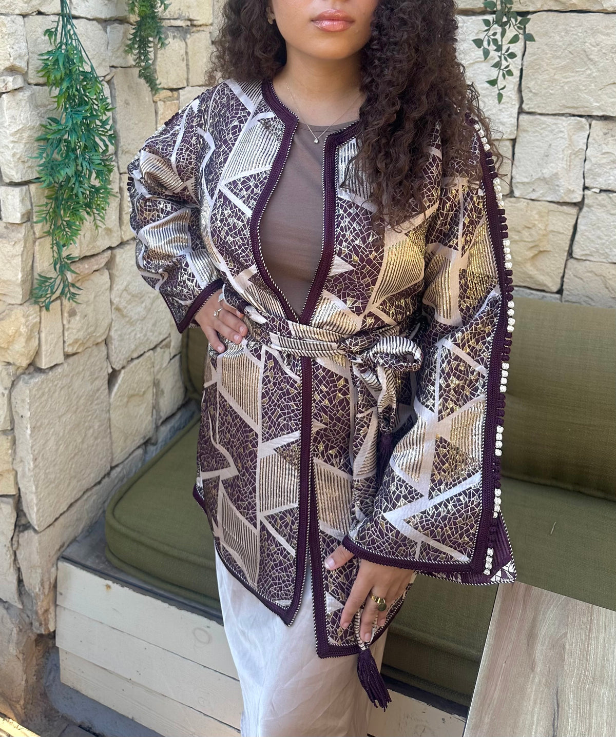Kimono Brocard Prune