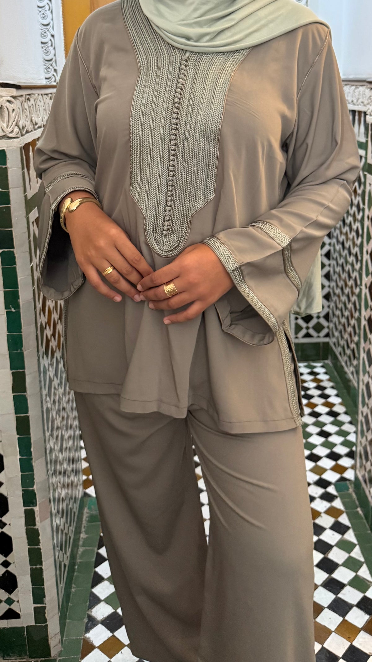 Ensemble Jabador Vert sauge