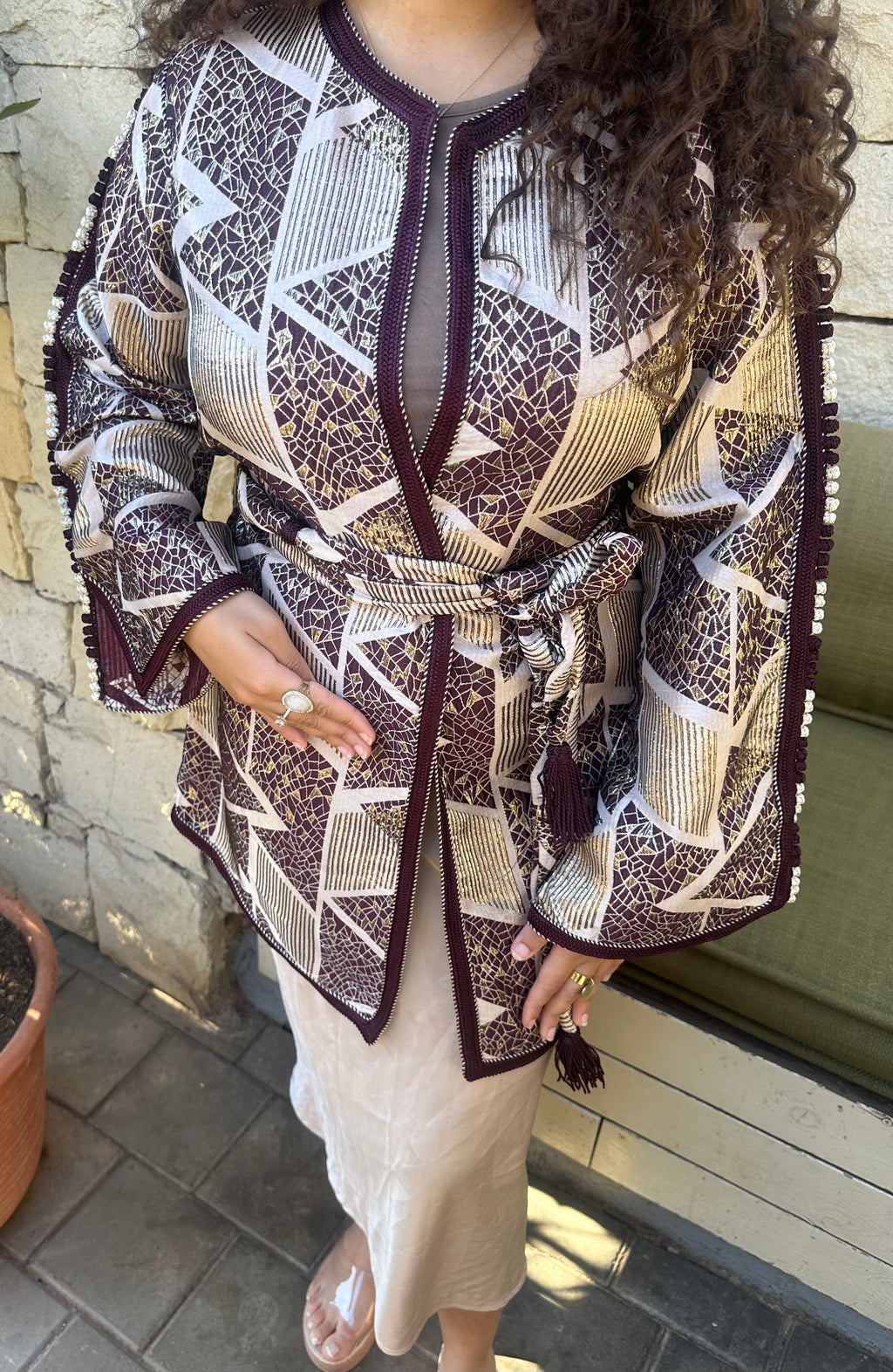 Kimono Brocard Prune