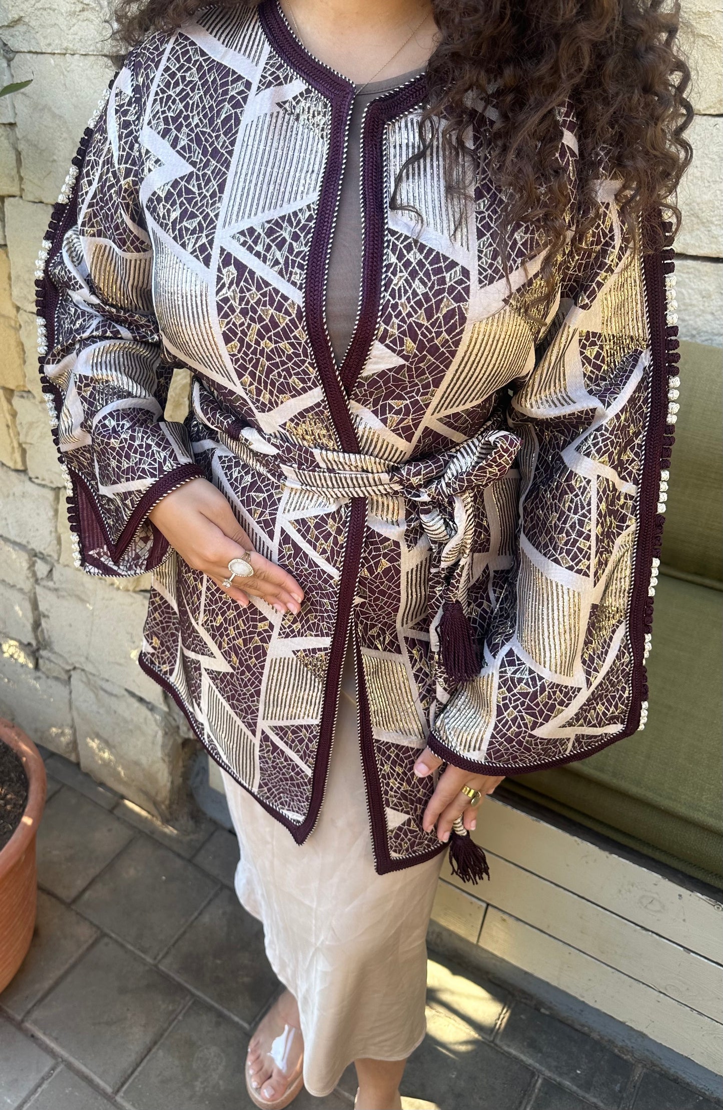 Kimono Brocard Prune