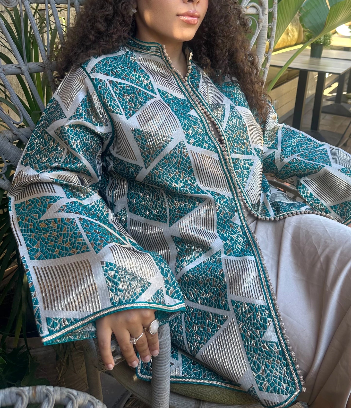 Kimono Brocard Emeraude