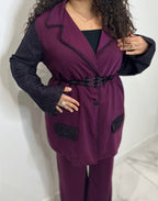Tailleur Beldi Prune